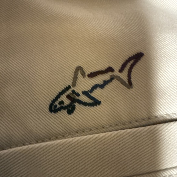 Greg Norman Men's Pleated Size 38/large Shark Golf Shorts. Pockets And Zipper. - Picture 4 of 4